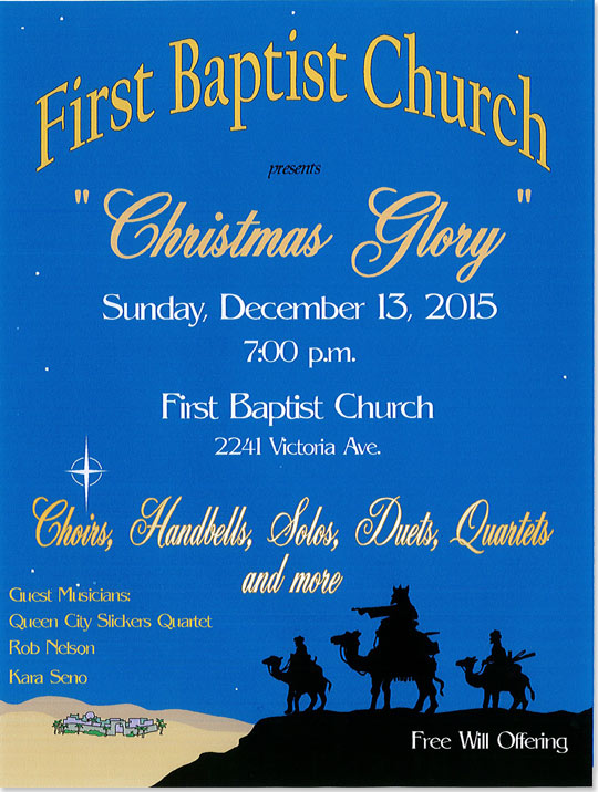 fbcevent_ChristmasGlory2015 | First Baptist Church Regina First Baptist ...